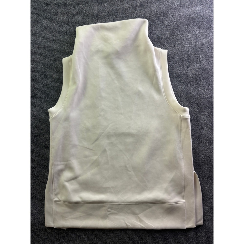 CALIA Mock Neck Sleeveless Top Women Size M White Funnel Neck WAX15114